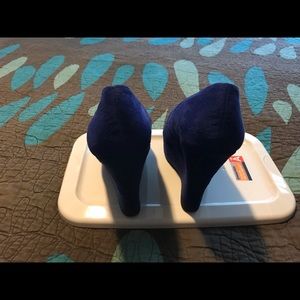 Blue platform wedges